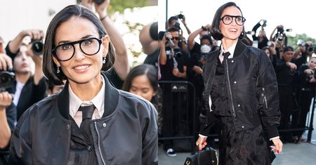 Demi Moore W KRÓTKIM BOBIE bryluje na Fashion Weeku w Nowym Jorku. Pasuje jej? (ZDJĘCIA)