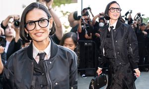 Demi Moore W KRÓTKIM BOBIE bryluje na Fashion Weeku w Nowym Jorku. Pasuje jej? (ZDJĘCIA)