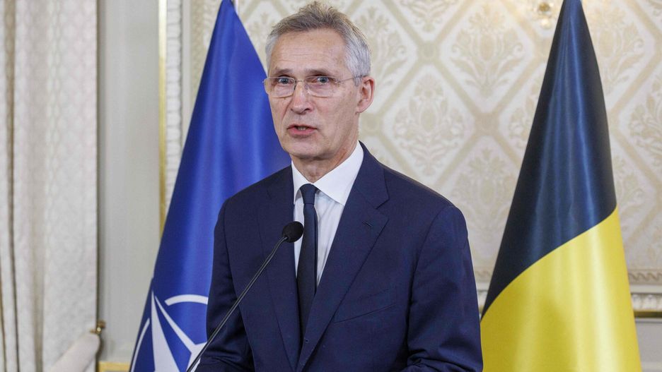 Temporary
NATO Secretary General Jens Stoltenberg delivers a speech during the ceremony awarding the Grand Cordon d'Honneur to Jens Stoltenberg, at Belgian Prime Minister's offices in Brussels, on April 19, 2024. Stoltenberg has been at the head of the transatlantic security organization NATO for 10 years. He was the second-longest serving senior official in NATO history. Under his mandate, the alliance was expanded to Eastern Europe, and Finland and Sweden joined NATO. (Photo by NICOLAS MAETERLINCK / Belga / AFP) / Belgium OUT
NICOLAS MAETERLINCK