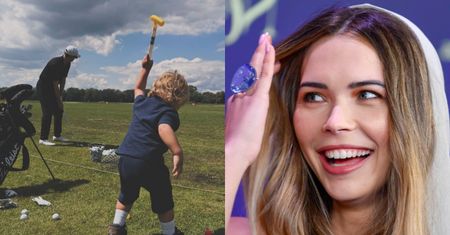 Sandra Kubicka dokumentuje wypad z synem na golfa. Leoś poznał już NOWEGO PARTNERA mamy? (FOTO)