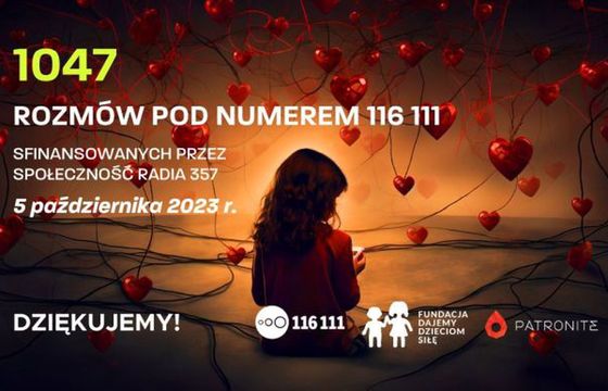 Urodzinowa akcja Radia 357: słuchacze ufundowali ponad tysiąc rozmów z telefonem zaufania