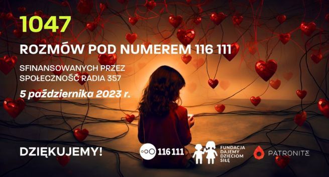 Urodzinowa akcja Radia 357: słuchacze ufundowali ponad tysiąc rozmów z telefonem zaufania