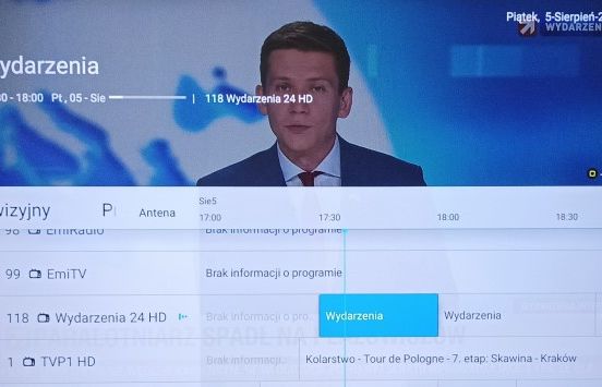 Wydarzenia24 w naziemnej telewizji cyfrowej z EPG