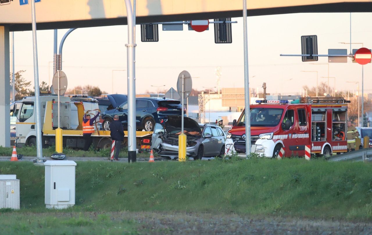 Wrocław: Wypadek dwóch osobówek przy Wschodniej Obwodnicy. Spore utrudnienia na wjeździe do miasta