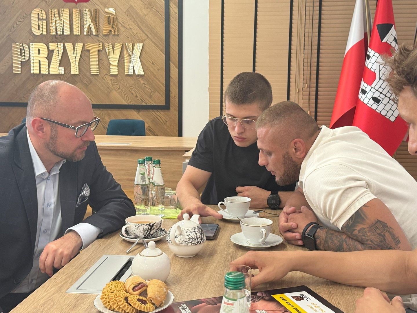 Burmistrz spotkał się z zawodnikami
