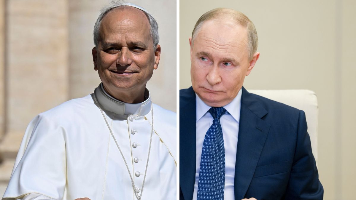 Papież Leon XIV i Władimir Putin