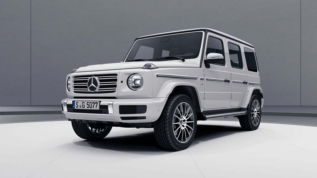 Nowy Mercedes Klasy G AMG Line. Doczeka się też wersji 73 dla rosyjskich oligarchów gnających po ulicach Moskwy.