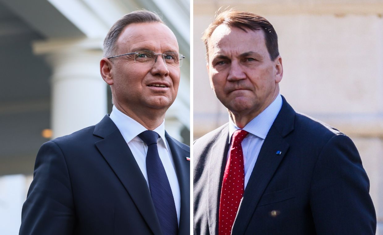  Andrzej Duda i Radosław Sikorski podczas wizyty w Stanach Zjednoczonych