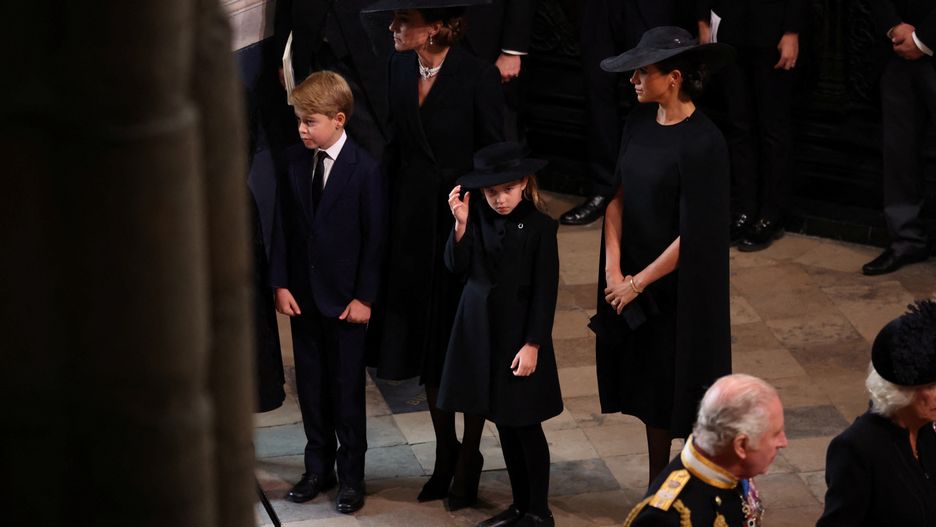 Kate z dziećmi na pogrzebie królowej