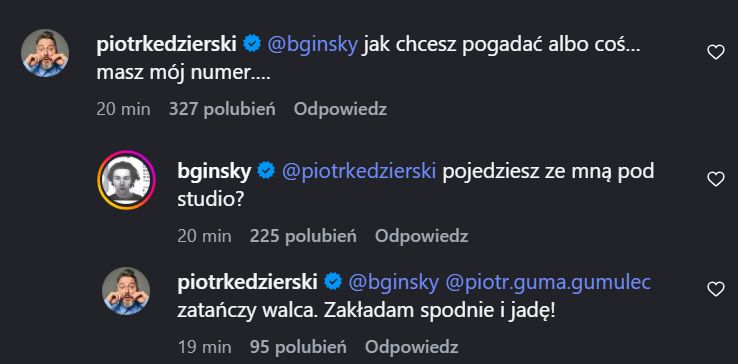 Wsparcie Piotra Kędzierskiego