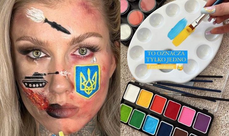 Deynn wspiera Ukrainę... malunkiem na twarzy