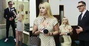 "Reporterka bez granic" Marianna Schreiber w wydekoltowanej mini krząta się po Sejmie. Napatoczył się... Łukasz Mejza. Fajna ekipa? (ZDJĘCIA)