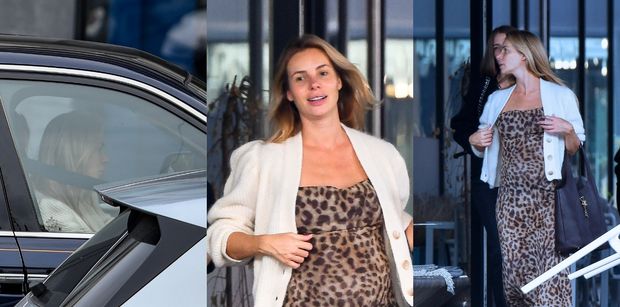 Ciężarna Izabela Janachowska zajechała do kawiarni Rolls-Royce’em za 2 MLN ZŁ i wymachuje torebką za 32 TYS. ZŁ. Fajnie ma? (ZDJĘCIA)