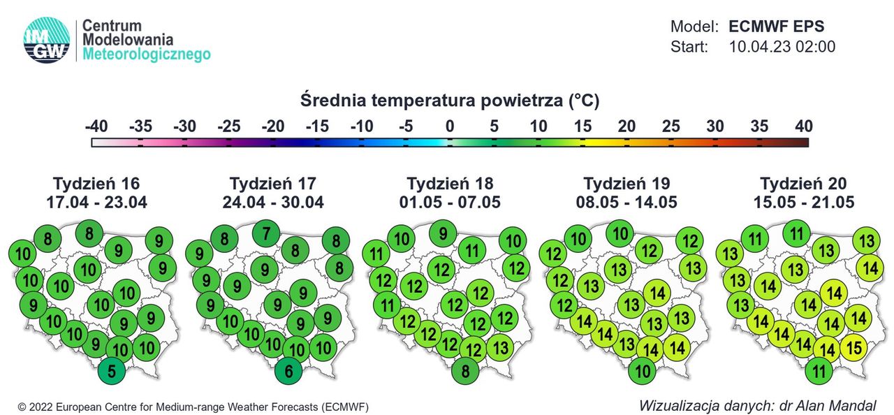 Majówka 2023 - pogoda. Temperatura może nie przekroczyć 20 stopni Celsjusza