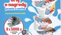 "Graj o nagrody prosto z serka" w kampanii loteryjnej Rolmlecz