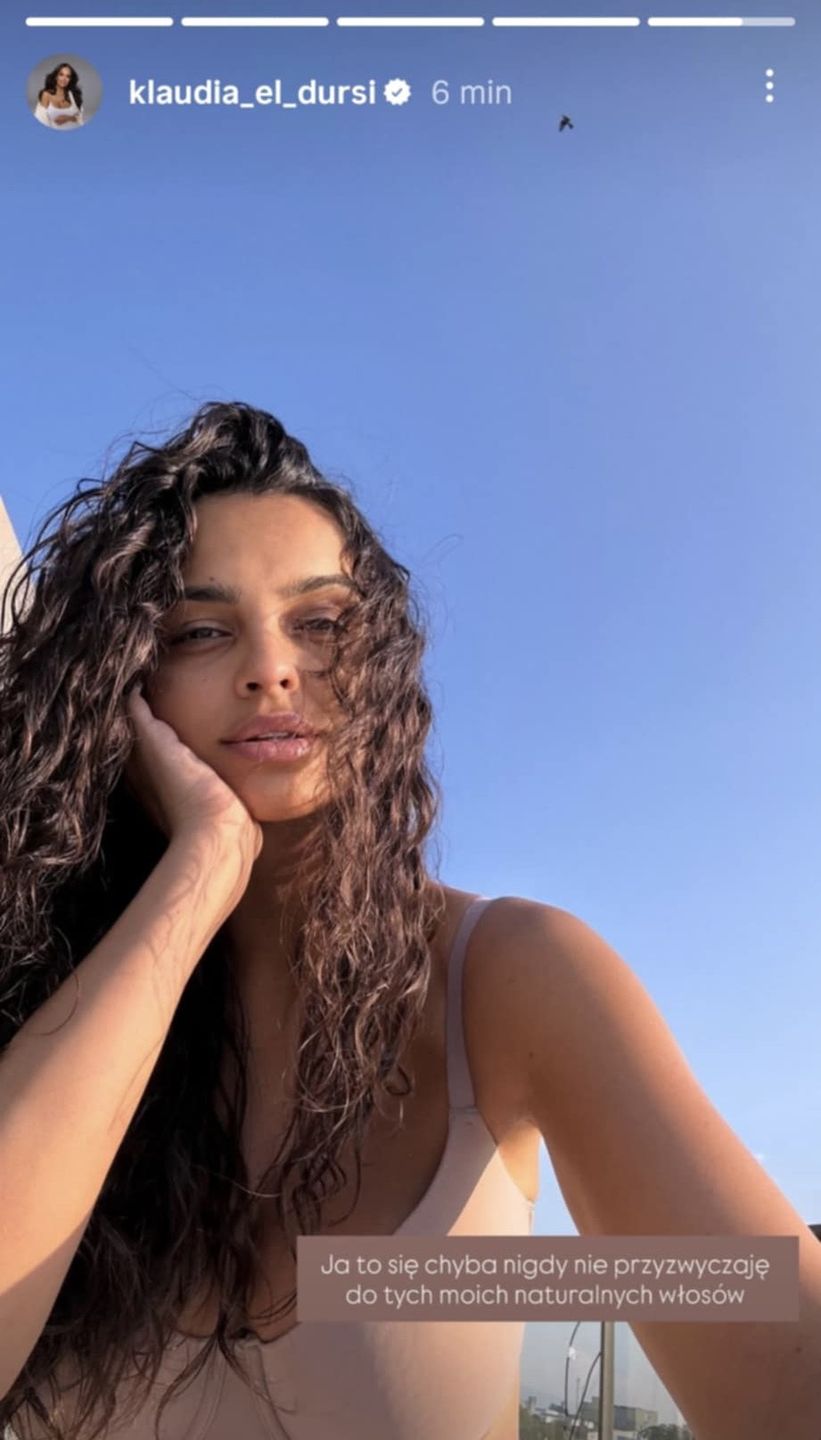 Klaudia El Dursi pokazała swoje naturalne włosy 