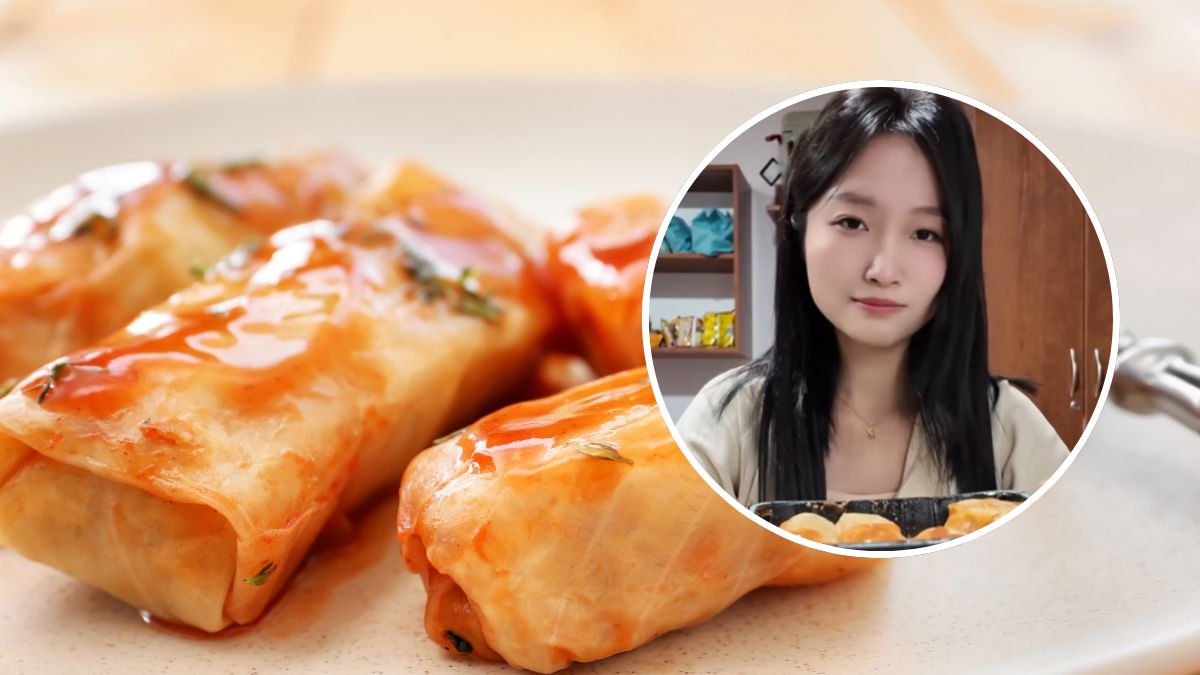 Chinka spróbowała polskich gołąbków w sosie pomidorowym