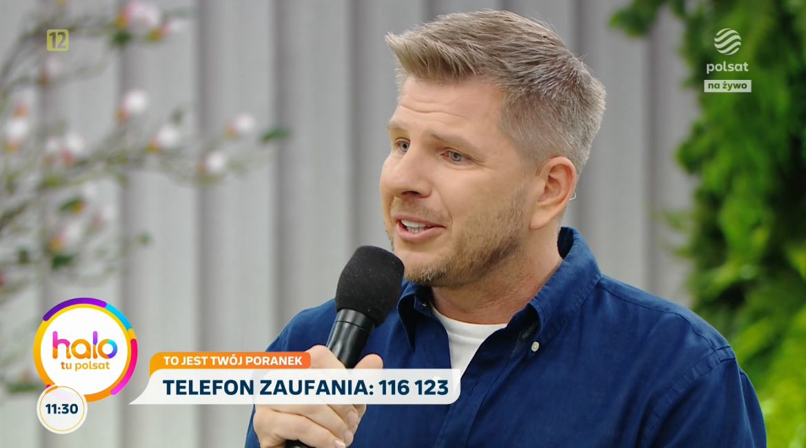 Filip Chajzer w "halo tu polsat"