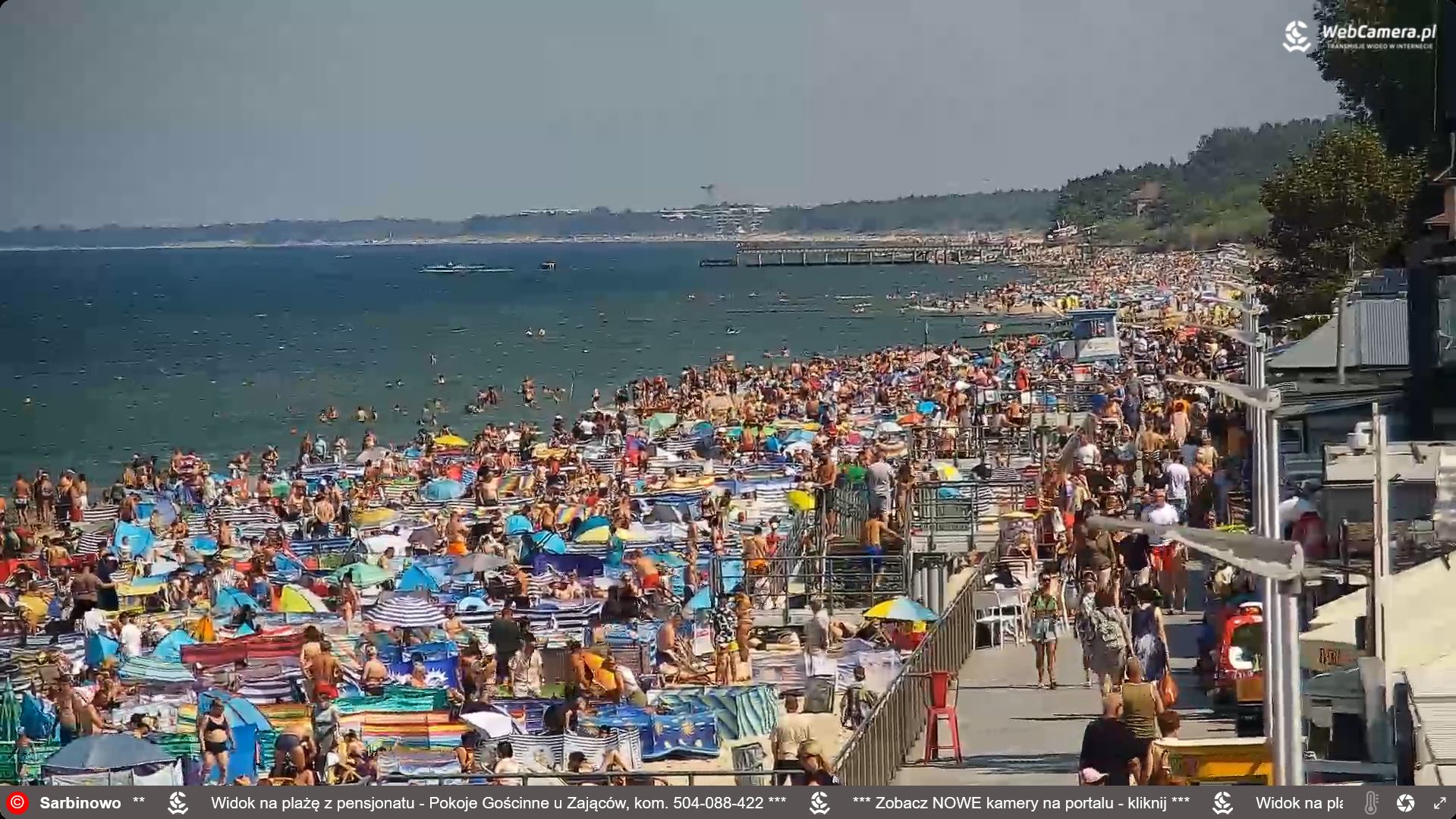 Plaża w Sarbinowie, 8 sierpnia 2025 rok