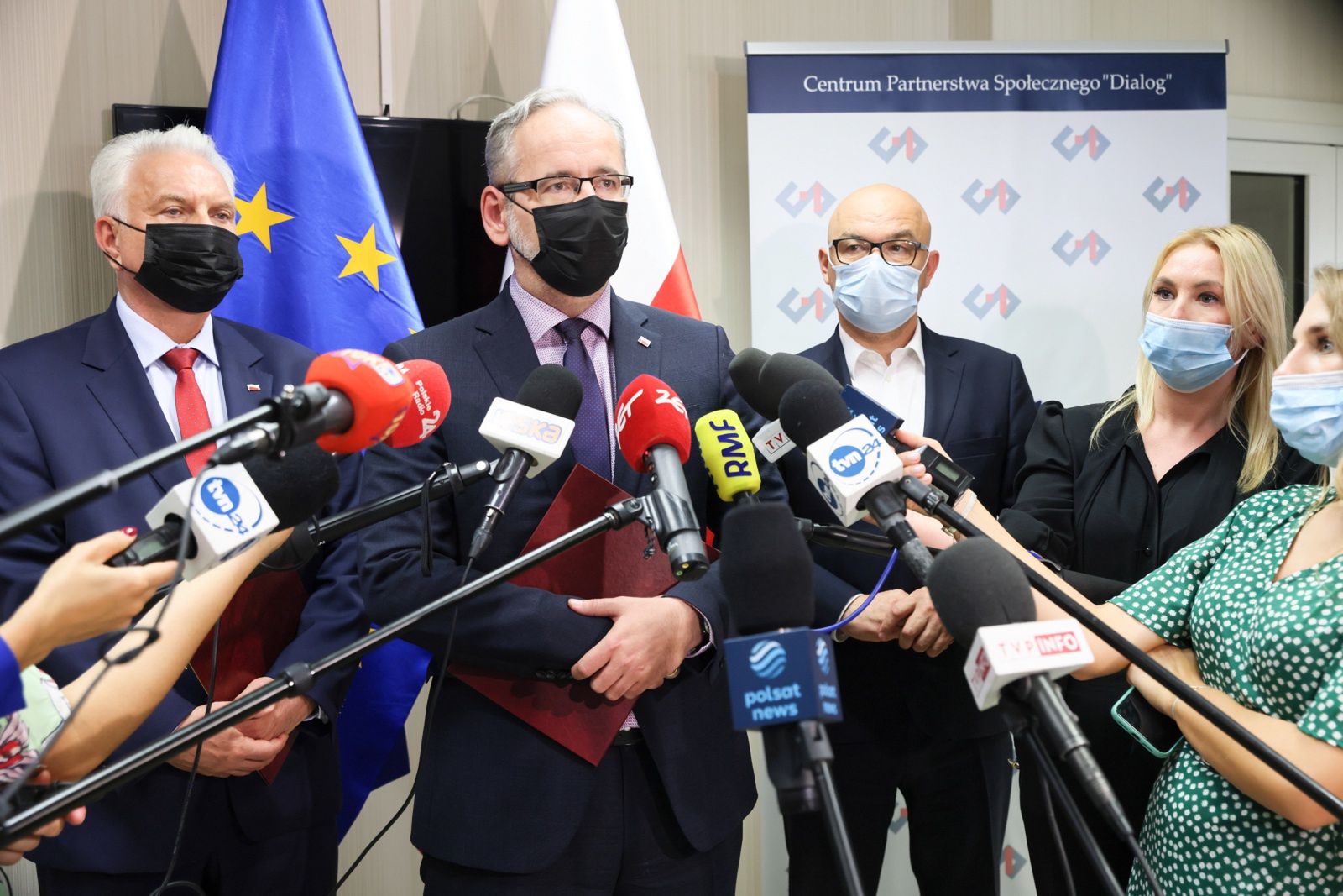 Konferencja prasowa ministra zdrowia Adama Niedzielskiego (zdjęcie ilustracyjne) 