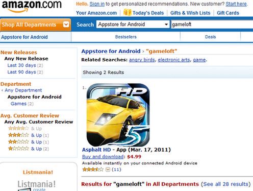 Dlaczego Gameloft woli Amazon Appstore niż Android Market? 3