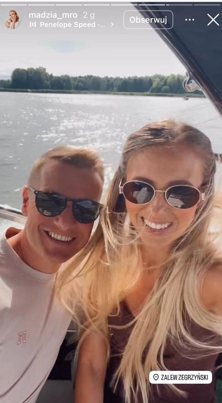 Magda Mroczek i Rafał Mroczek na weselu Rafała Brzozowskiego