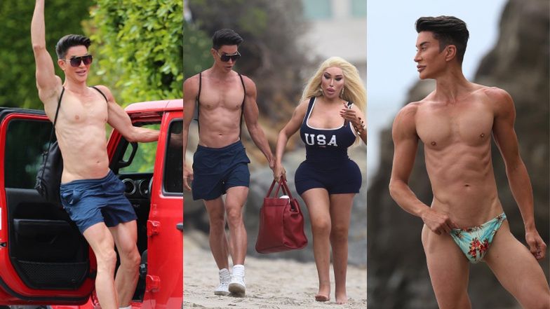 "Żywy Ken" na plaży w Malibu