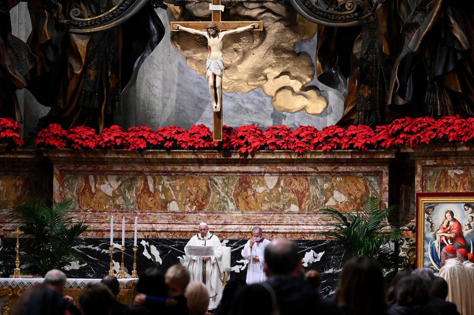 Pasterka w Watykanie. Msza św. z udziałem Franciszka w bazylice św. Piotra