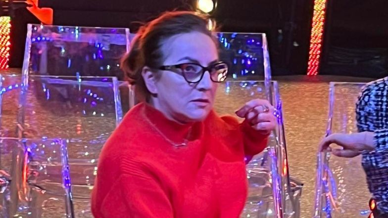 Danuta Martyniuk prezentuje odmienioną sylwetkę na konferencji "Sylwestra Marzeń z Dwójką"