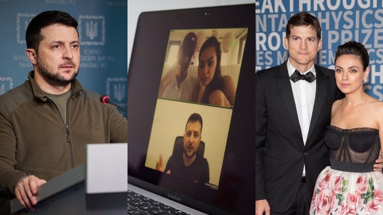 Wołodymir Zełenski dziękuje Mili Kunis i Ashtonowi Kutcherowi