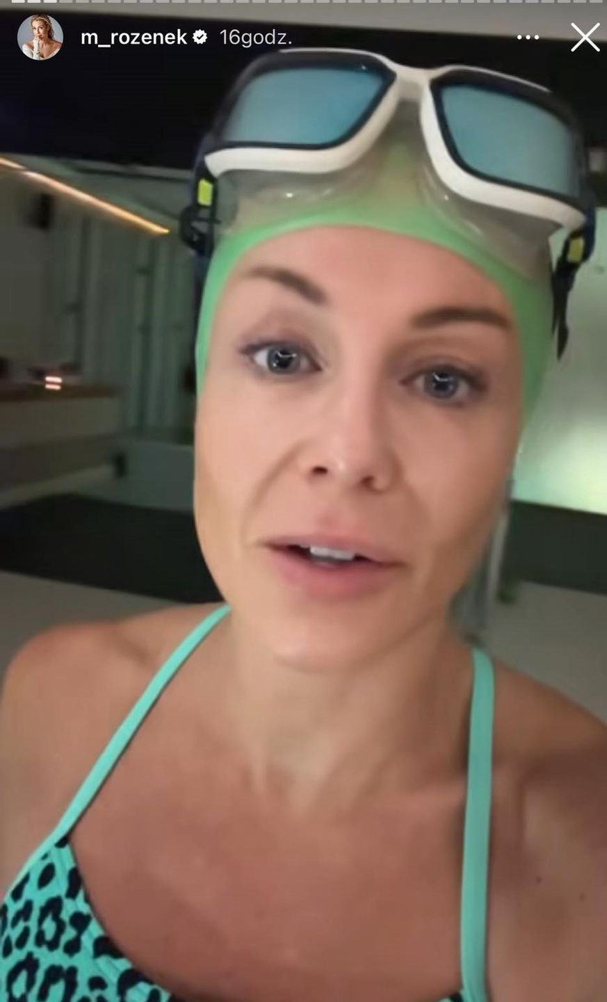 Małgorzata Rozenek na porannym treningu 