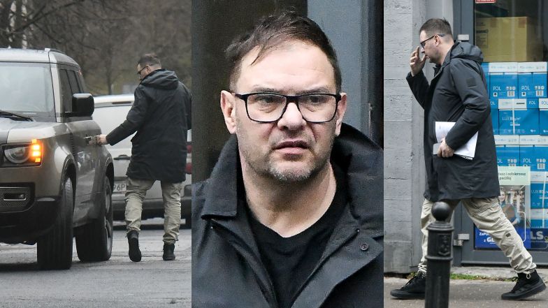 Tomasz Karolak parkuje na zakazie