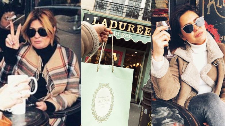 Beata Kozidrak wraz z córką w Paryżu