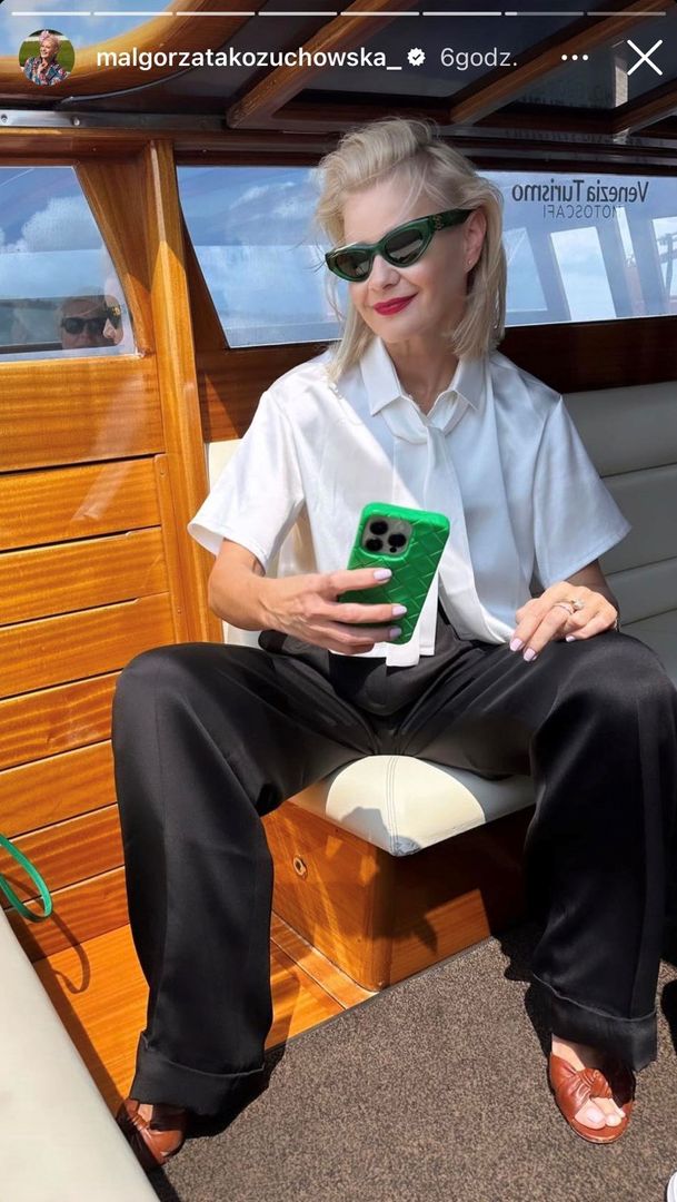 Małgorzata Kożuchowska w eleganckiej odsłonie 
