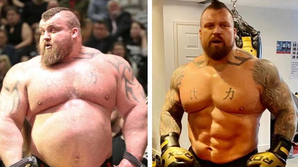 Eddie Hall schudł 40 kg