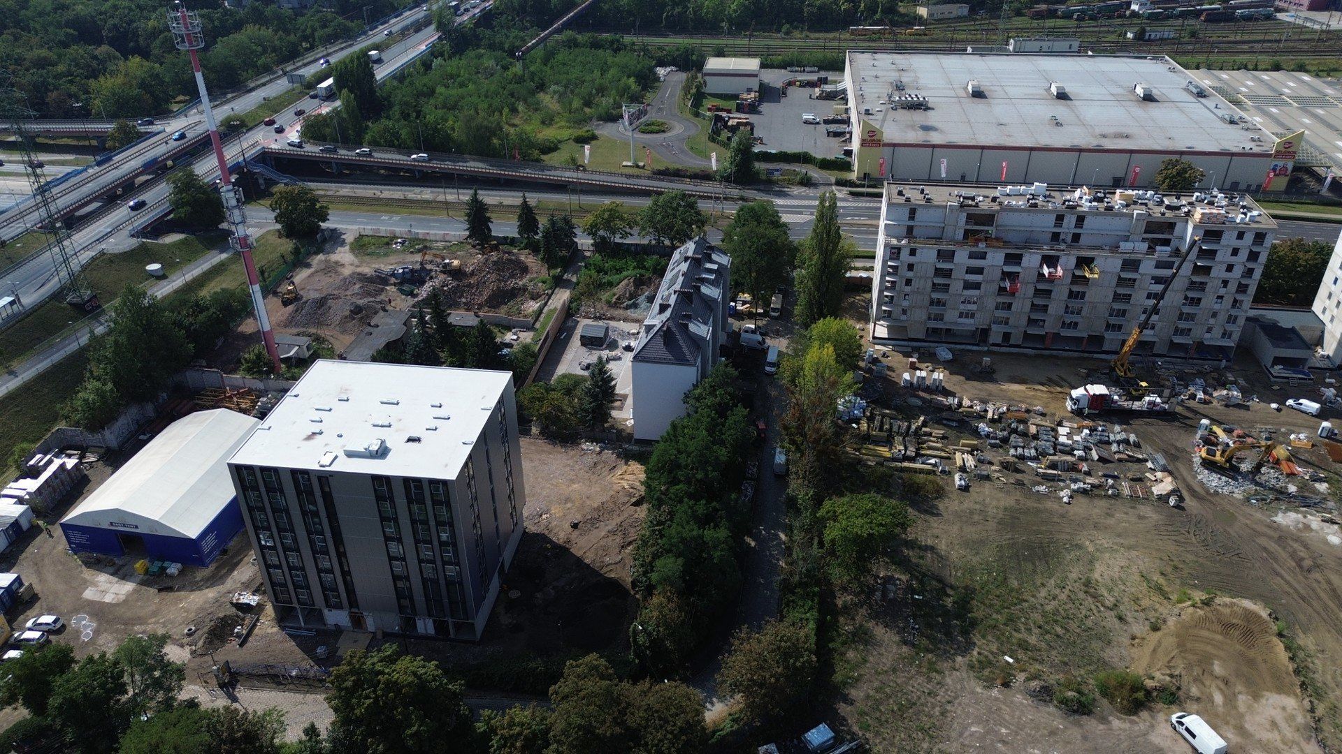 Apartamenty Krakowska - zdjęcia z drona