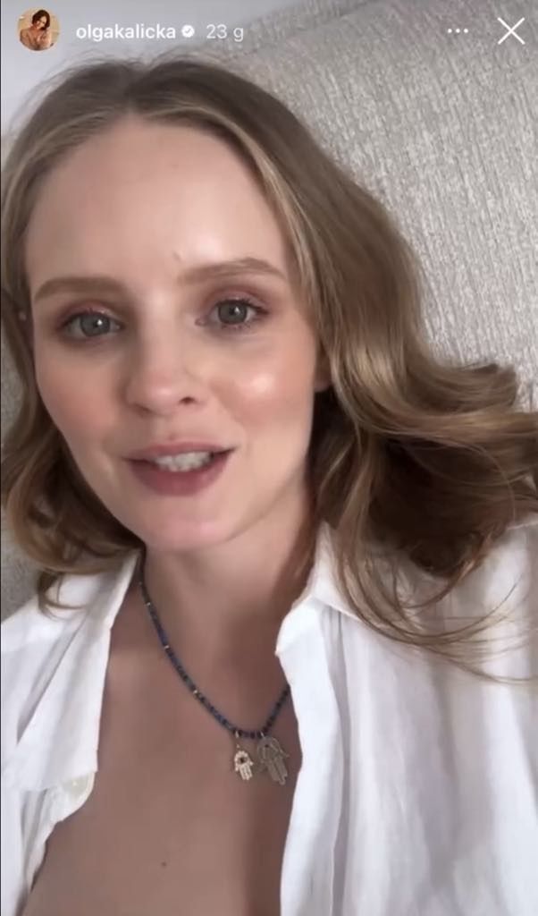 Olga Kalicka z córką