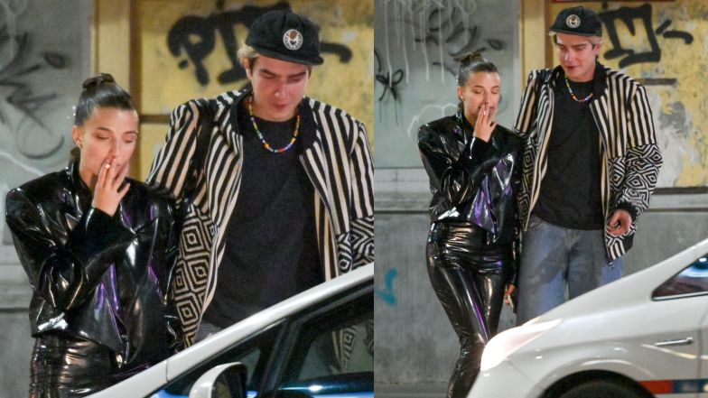 Julia Wieniawa i Nikodem Rozbicki pytają przechodniów o papierosa i całują się