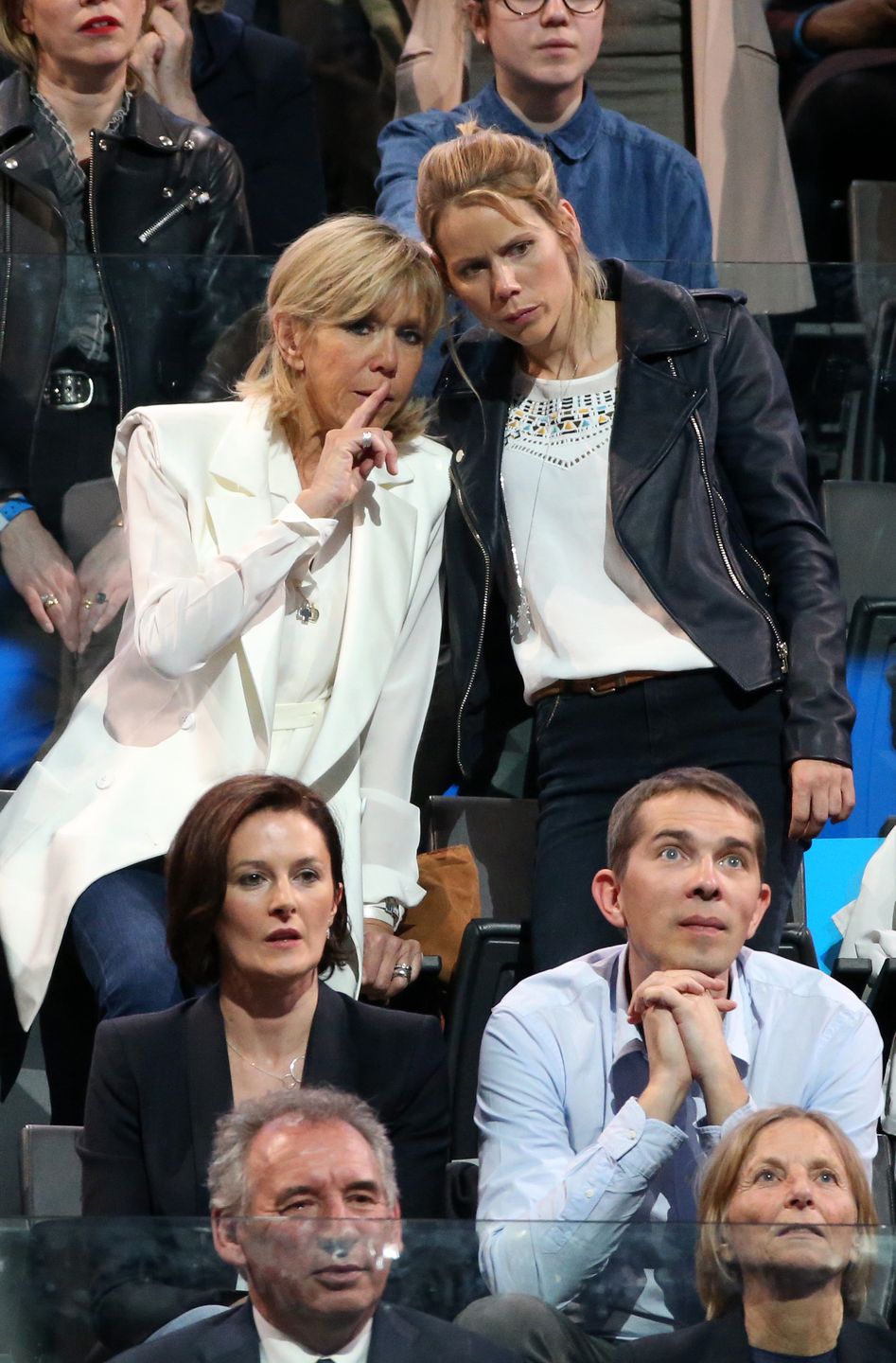 Brigitte Macron i Tiphaine Auziere
