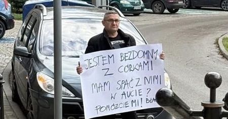 Samotny ojciec błaga o pomoc. "Jestem bezdomny z córkami"