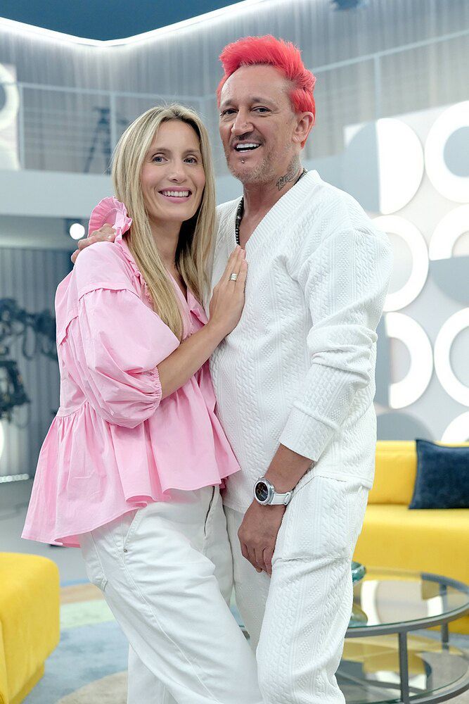 Michał Wiśniewski z żoną Polą