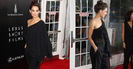 Katie Holmes w wielkiej falbanie!