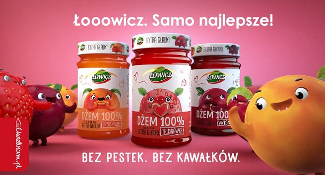 „Dżemy się!” w reklamach dżemu Łowicz 100% z Owoców Extra Gładki (wideo)
