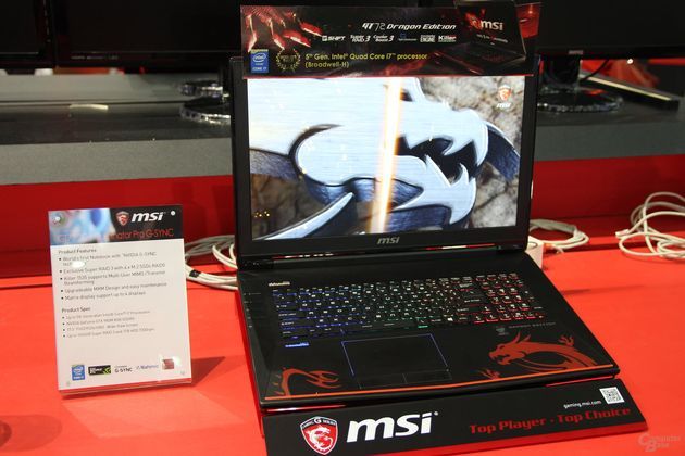 MSI GT72 2QE Dominator Pro G-Sync laptop