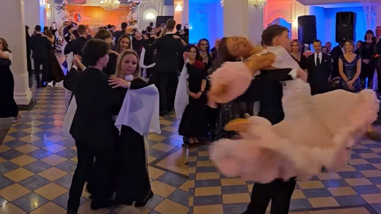 Studniówka, która poruszyła sieć. Walc do Wodeckiego