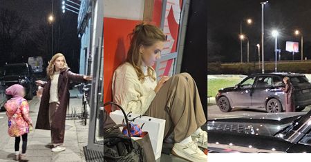 Agnieszka Kaczorowska ZAPARKOWAŁA NA CHODNIKU swoje BMW po czym, zabrała córkę do bawialni (ZDJĘCIA)