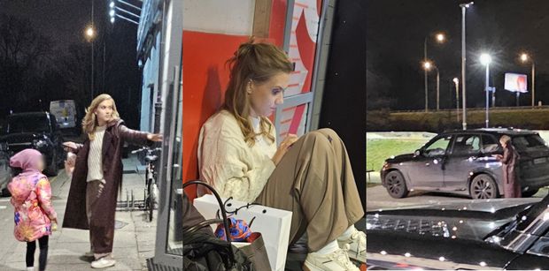 Agnieszka Kaczorowska ZAPARKOWAŁA NA CHODNIKU swoje BMW po czym, zabrała córkę do bawialni (ZDJĘCIA)