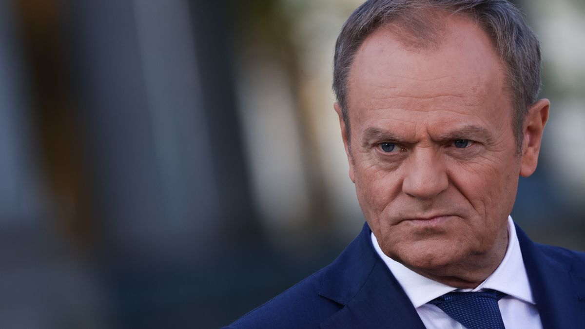 Polish Prime Minister Donald Tusk during Strategic Agenda meeting in Warsaw, Poland on April 11, 2024. (Photo by Jakub Porzycki/NurPhoto via Getty Images)