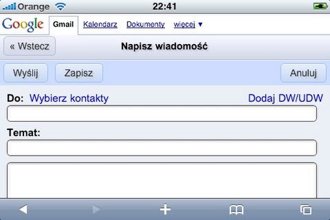 Mobilny Gmail dla iPhone'a 3