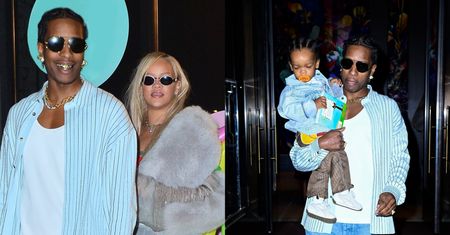 Odziana w Gucci Rihanna u boku Asapa Rockiego pędzi na 2. URODZINY syna. Fajna z nich rodzinka? (ZDJĘCIA)